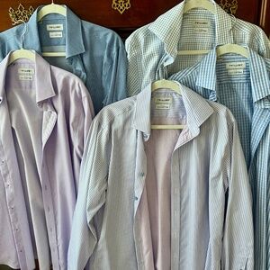 Men’s Twillory Dress Shirts Bundle (5) Size 16.5, 34/35